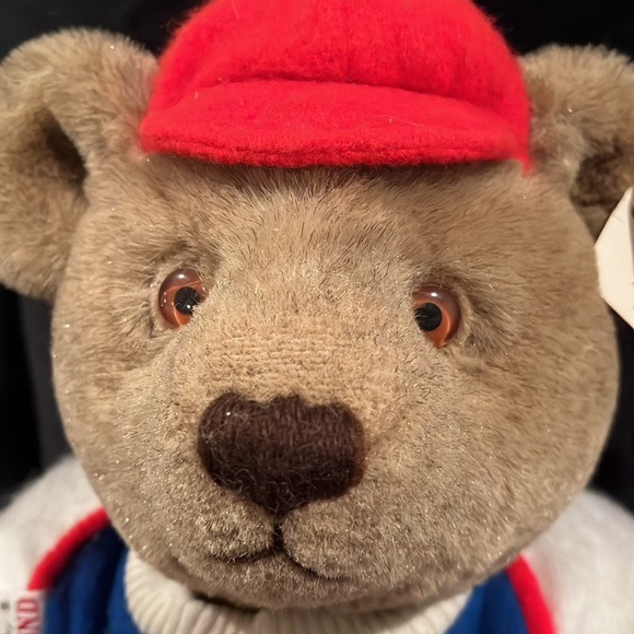 BIALOSKY GUND 18" Teddy Bear 1982 Baseball VINTAGE NEW TAG - Picture 3 of 5